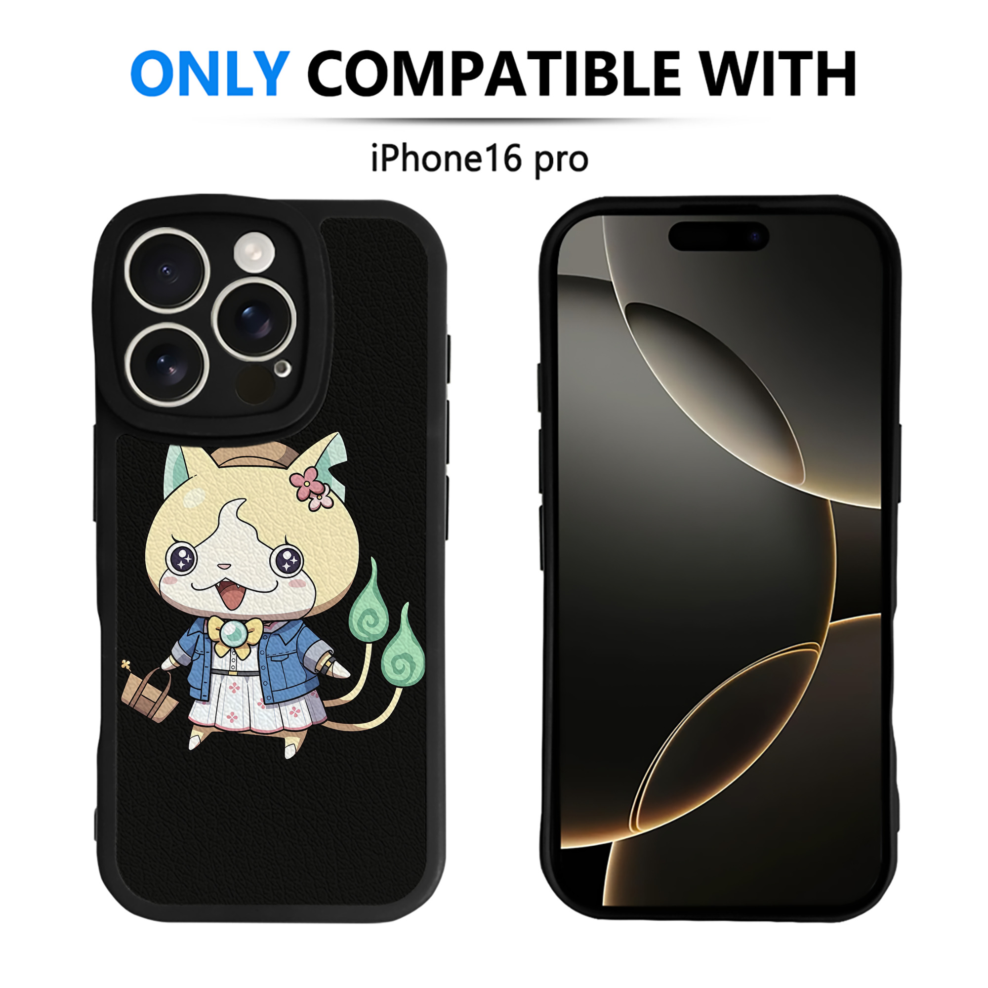 （画像用） 妖怪ウォッチ Yo-kai Watch 【iPhone 16シリーズ対応】シリコンスマホケース（レザー調） 材質：シリコン